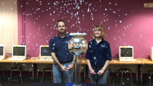 Van de Graaff Confetti Explosion