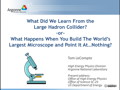 What Happens When You Point the World's Largest Microscope at Nothing?