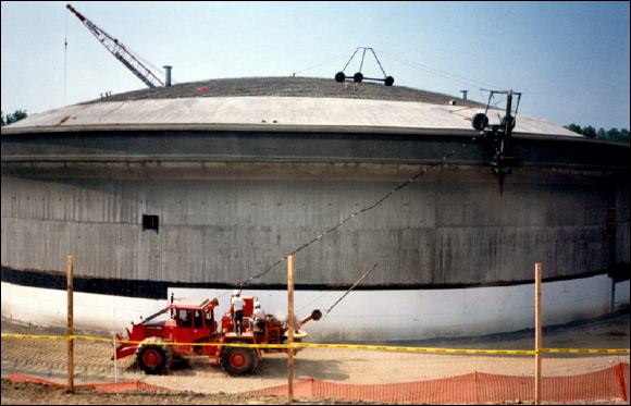 Experimental Hall C Post-Tensioning Cables - September 1991