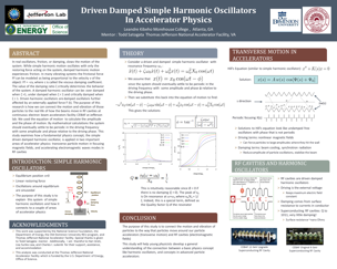 Driven Damped Simple Harmonic Oscillators