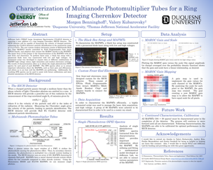 Multianode Photomultiplier Tubes