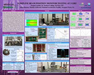 Stripline Beam Position Monitor Testing at 3 GHz
