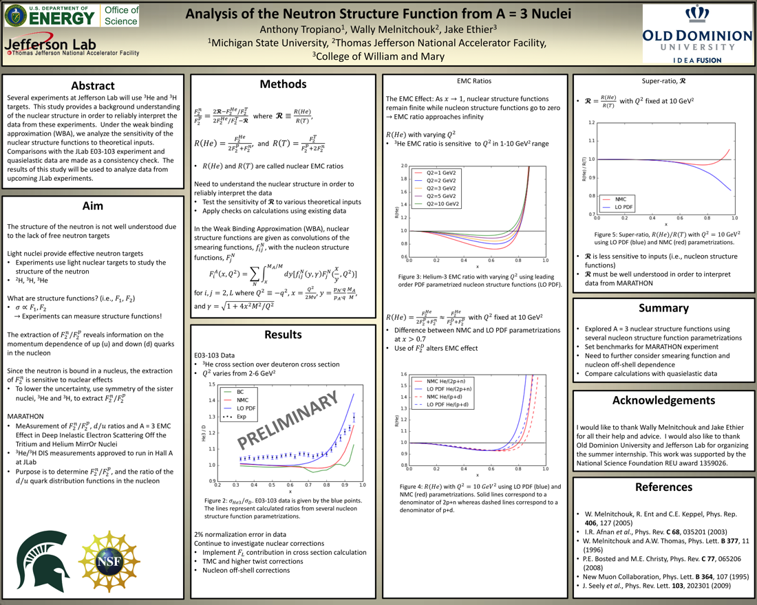Analysis of the Neutron Structure Function from A = 3 Nuclei