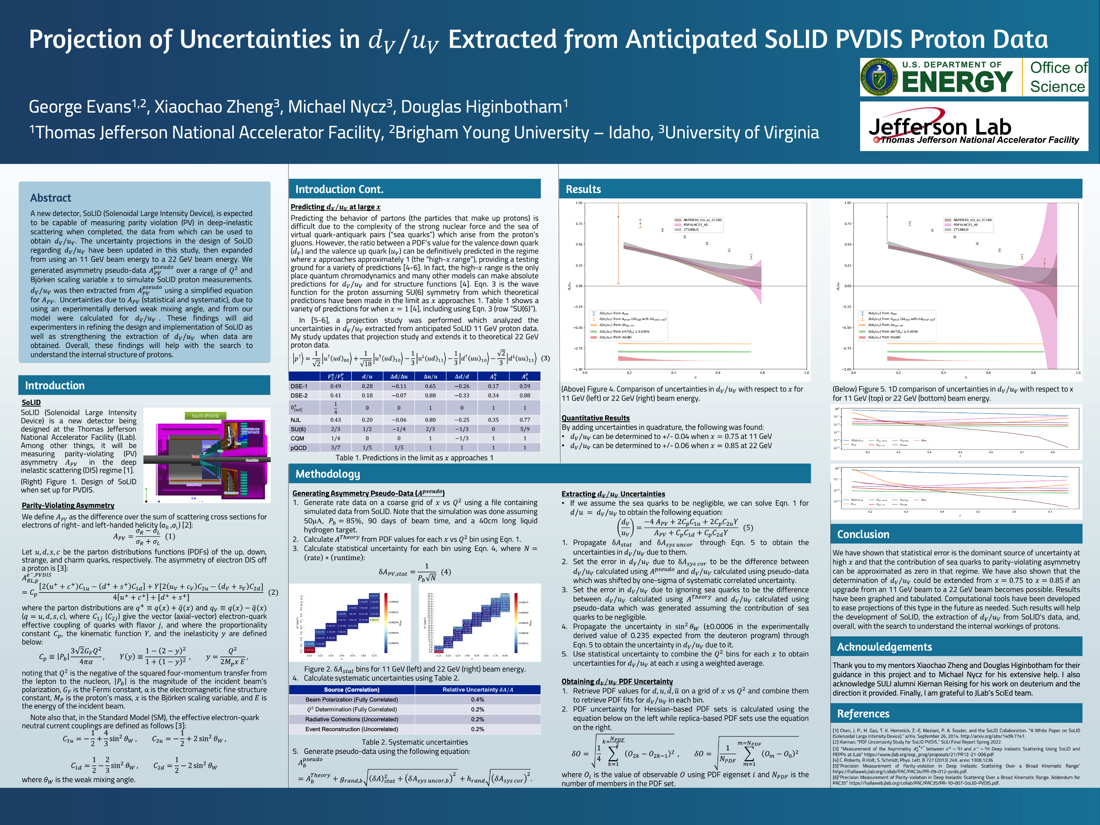 Projection Study for SoLID PVDIS Proton Program: Examining <i>d<sub>V</sub>/u<sub>V</sub></I> and Its Uncertainty