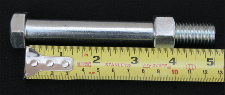 Use the area between the hex cap and the hex nut to wrap your coil.